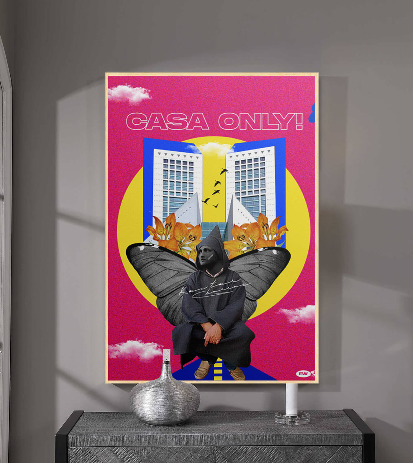 Casa Only - signé par l'artiste Kawtar BRZ.